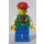LEGO Boy met „T“ Aan Shirt en Rood Pet minifiguur