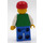 LEGO Boy mit „T“ auf Shirt und rot Deckel Minifigur