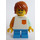LEGO Boy met Wit Shirt en Pocket minifiguur