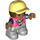 LEGO Boy med Gul Caps Duplo-figur