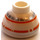 LEGO Stein 1.5 x 1.5 x 0.7 Rund Dome Hut mit BB-8 Kopf mit kleinem Photorezeptor (23724 / 47465)