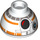 LEGO Kloss 1.5 x 1.5 x 0.7 Rund Dome Hatt med BB-8 Hode med liten fotoreseptor (23724 / 47465)