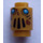 LEGO Stein 1 x 1 Rund mit Blau Augen mit offener Noppe (3062)