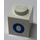 LEGO Steen 1 x 1 met Bold Blauw &quot;0&quot; (3005)