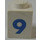 LEGO Brick 1 x 1 with Bold Blue &quot;9&quot; (3005)