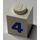 LEGO Brick 1 x 1 with Bold number 4 (3005)