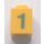 LEGO Brick 1 x 1 with Green &quot;1&quot; Sticker (3005)