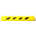 LEGO Brick 1 x 10 with Black and Yellow Danger Stripes (Right) Sticker (6111)