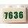 LEGO Brick 1 x 2 with &#039;7636&#039; Sticker with Bottom Tube (3004)