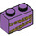 LEGO Backstein 1 x 2 mit Belle Unterseite Golden Chains mit Unterrohr (3004 / 68965)