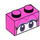 LEGO Brick 1 x 2 with Birdo Purple eyes with Bottom Tube (3004 / 79545)