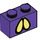 LEGO Brick 1 x 2 with Bogmire Yellow Eyes with Bottom Tube (3004 / 94282)