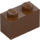 LEGO Brick 1 x 2 with brown eyes with Bottom Tube (3004 / 103790)