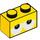 LEGO Brick 1 x 2 with Eyes with Bottom Tube (3004 / 94649)