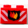 LEGO Brick 1 x 2 with Fire Logo with Bottom Tube (3004)