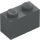 LEGO Brick 1 x 2 with Minecraft Black Lines with Bottom Tube (3004 / 37227)