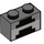LEGO Backstein 1 x 2 mit Minecraft Schwarz Lines mit Unterrohr (3004 / 37227)