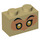 LEGO Brick 1 x 2 with Monkie kid Eyes with Bottom Tube (3004 / 73425)