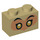 LEGO Brique 1 x 2 avec Monkie kid Yeux avec tube inférieur (3004 / 73425)