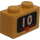LEGO Brique 1 x 2 avec Number 10 et Vers le bas La Flèche avec tube inférieur (3004)