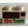 LEGO Brique 1 x 2 avec &#039;Octan&#039; &amp; &#039;3.09&#039; avec tube inférieur (3004)
