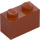 LEGO Brick 1 x 2 with Pixelated Heart with Bottom Tube (3004)