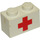 LEGO Brick 1 x 2 with Red Cross with Bottom Tube (3004)