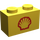 LEGO Backstein 1 x 2 mit Shell Logo (Klein) (3004)