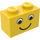 LEGO Ladrillo 1 x 2 con Smiling Cara sin pecas (3004 / 83201)