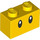 LEGO Kloss 1 x 2 med Wiggler Ögon med bottenrör (76893 / 107961)