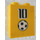 LEGO Steen 1 x 2 x 2 met &#039;10&#039;, Voetbal Sticker met binnenas houder (3245)