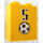LEGO Brick 1 x 2 x 2 with &#039;5&#039;, Soccer Ball Sticker with Inside Axle Holder (3245)