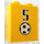 LEGO Brique 1 x 2 x 2 avec &#039;5&#039;, Football Balle Autocollant avec support d&#039;essieu intérieur (3245)