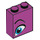 LEGO Brique 1 x 2 x 2 avec Bleu Eye La gauche avec porte-goujon intérieur (3245 / 52086)