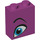 LEGO Steen 1 x 2 x 2 met Blauw Eye Links met Stud houder aan de binnenzijde (3245 / 52086)