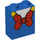 LEGO Steen 1 x 2 x 2 met Donald Duck Rood Bow Tie met Stud houder aan de binnenzijde (3245 / 66755)