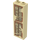 LEGO Backstein 1 x 2 x 5 mit Hieroglyphs, Glasses und Scarab auf oben Aufkleber mit Bolzenhalter (2454 / 35274)