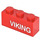 LEGO Brick 1 x 3 with white &#039;VIKING&#039; on red background Sticker (3622)