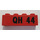 LEGO Brick 1 x 4 with &quot;QH 44&quot; (3010)