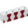 LEGO Brick 1 x 4 with Red glass shaped stripes (3010 / 33603)