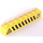 LEGO Brick 1 x 8 with Yellow and Black Danger Stripes, Rocket right Sticker (3008)