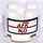 LEGO Steen 2 x 2 Rond met Chemical Formula voor Nitrous Oxide „AFK N2O“ Sticker (3941)