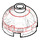 LEGO Brique 2 x 2 Rond avec Dome Haut avec Imperial Astromech Droid Diriger (Goujon creux, support d&#039;essieu) (21209 / 30367)
