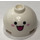 LEGO Brick 2 x 2 Round with Dome Top with Open Mouth Smile, Eyes and Pink Cheeks Pattern (with Axle Holder) (18841 / 65706)