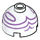 LEGO Brique 2 x 2 Rond avec Dome Haut avec Purple lines (Goujon creux, support d&#039;essieu) (18841 / 38482)