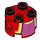 LEGO Steen 2 x 2 Ronde met Gaten met Pink Toadette Top (17485 / 72278)