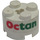 LEGO Steen 2 x 2 Ronde met Octan logo Sticker (3941)