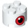 LEGO Steen 2 x 2 Rond met Rood Oog (3941 / 100436)