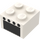 LEGO Steen 2 x 2 met 4 Zwart Spots over Zwart Rectangle (Oven) Sticker (3003)
