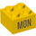 LEGO Brick 2 x 2 with &#039;MON&#039; (14800 / 97624)